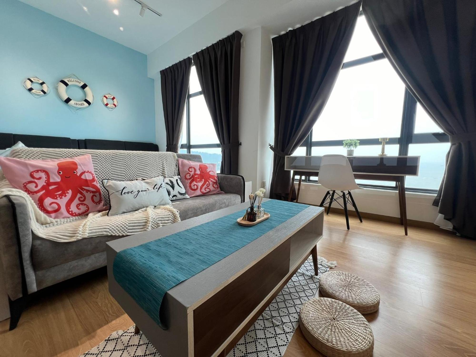 Oceanbay2 Seaview 6Pax Studio Netflix A-18-12 Kuantan Exterior photo